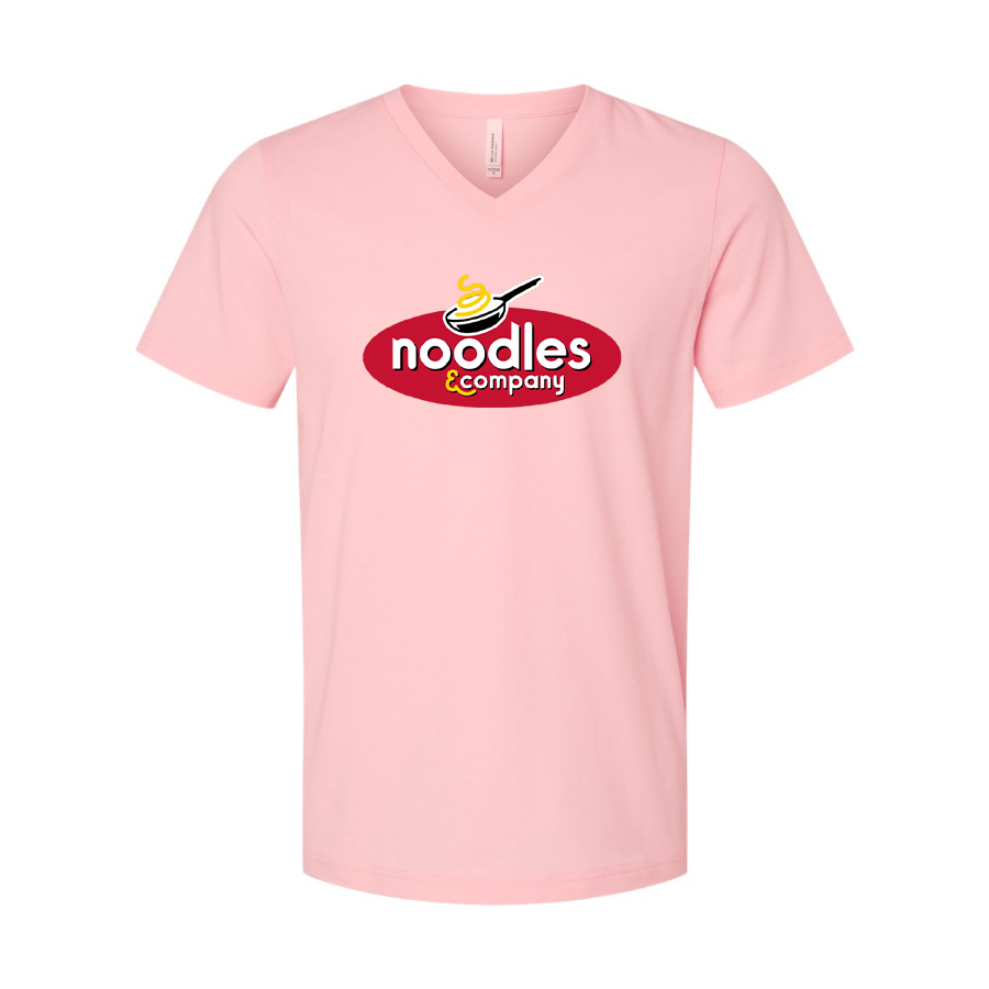 Men's Noodles & Company  BELLA + CANVAS - Jersey V-Neck T-Shirt